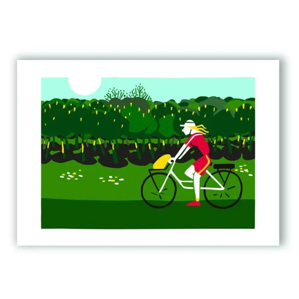 Ciclista en Primavera Giclée Print