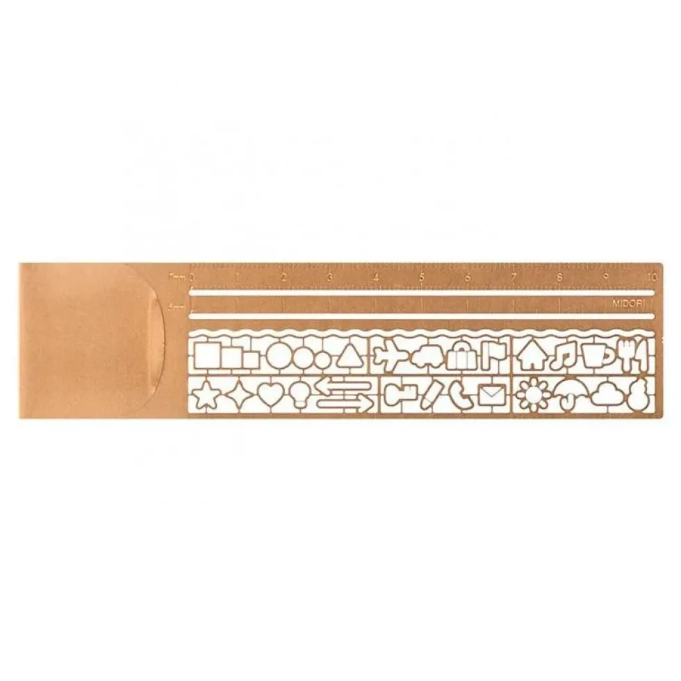 Clip Ruler Copper