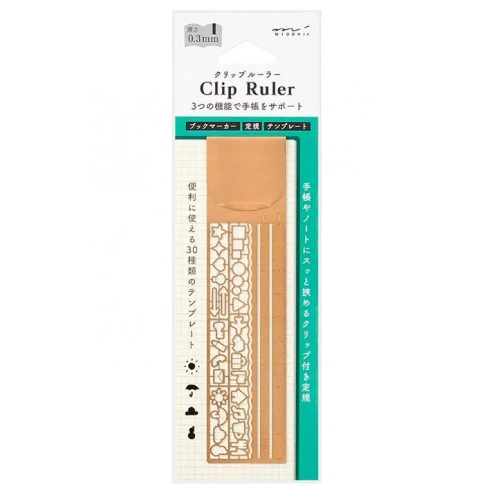 Clip Ruler Copper