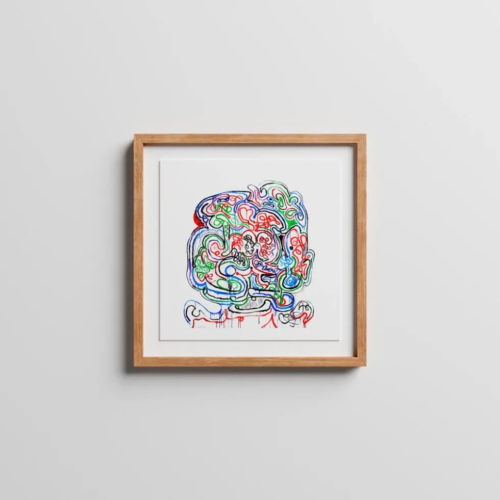 Come Espaguettissen Giclée Print 22x22