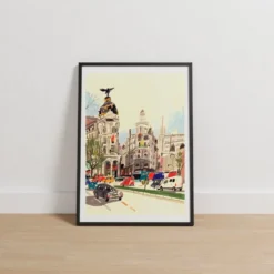 Cruce de las Calles Alcalá y Gran Vía Giclée Print