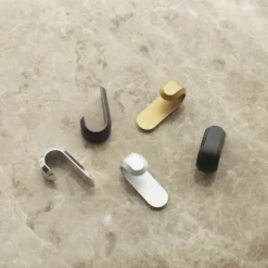 Curve Mini Hooks Silver (Set of 2)