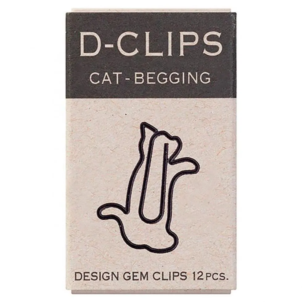 D-Clips Mini Box Cat Begging