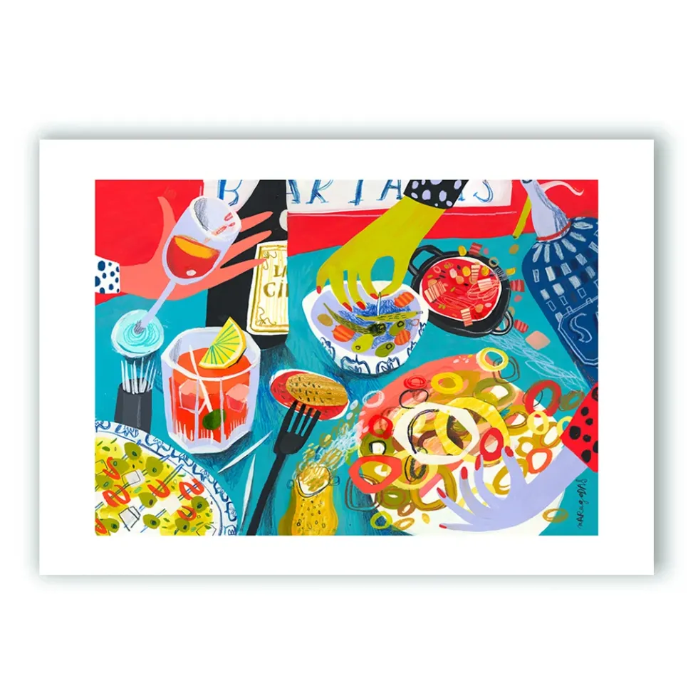 De tapas y raciones Giclée Print