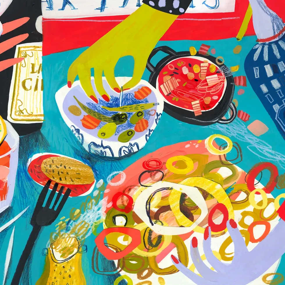 De tapas y raciones Giclée Print