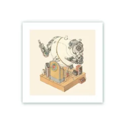 DGD Robot Conference Giclée Print 22x22