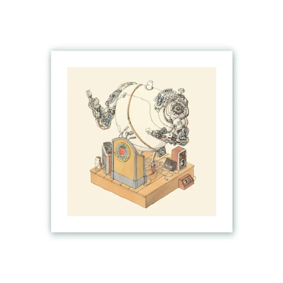 DGD Robot Conference Giclée Print 22x22