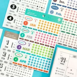 Diary Date Sticker 02 Handwriting