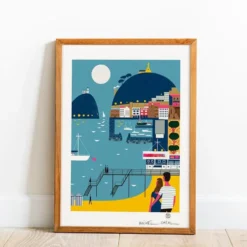 Donostiako Gauak Giclée Print A4