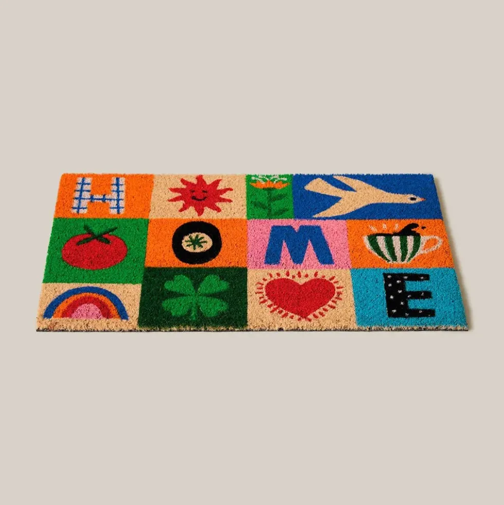 Doormat Coco White Home 40 x 70