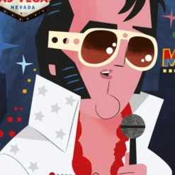 Elvis Giclée Print A5