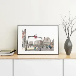 Estación de Sol (La Puerta del Sol - Plaza) Giclée Print