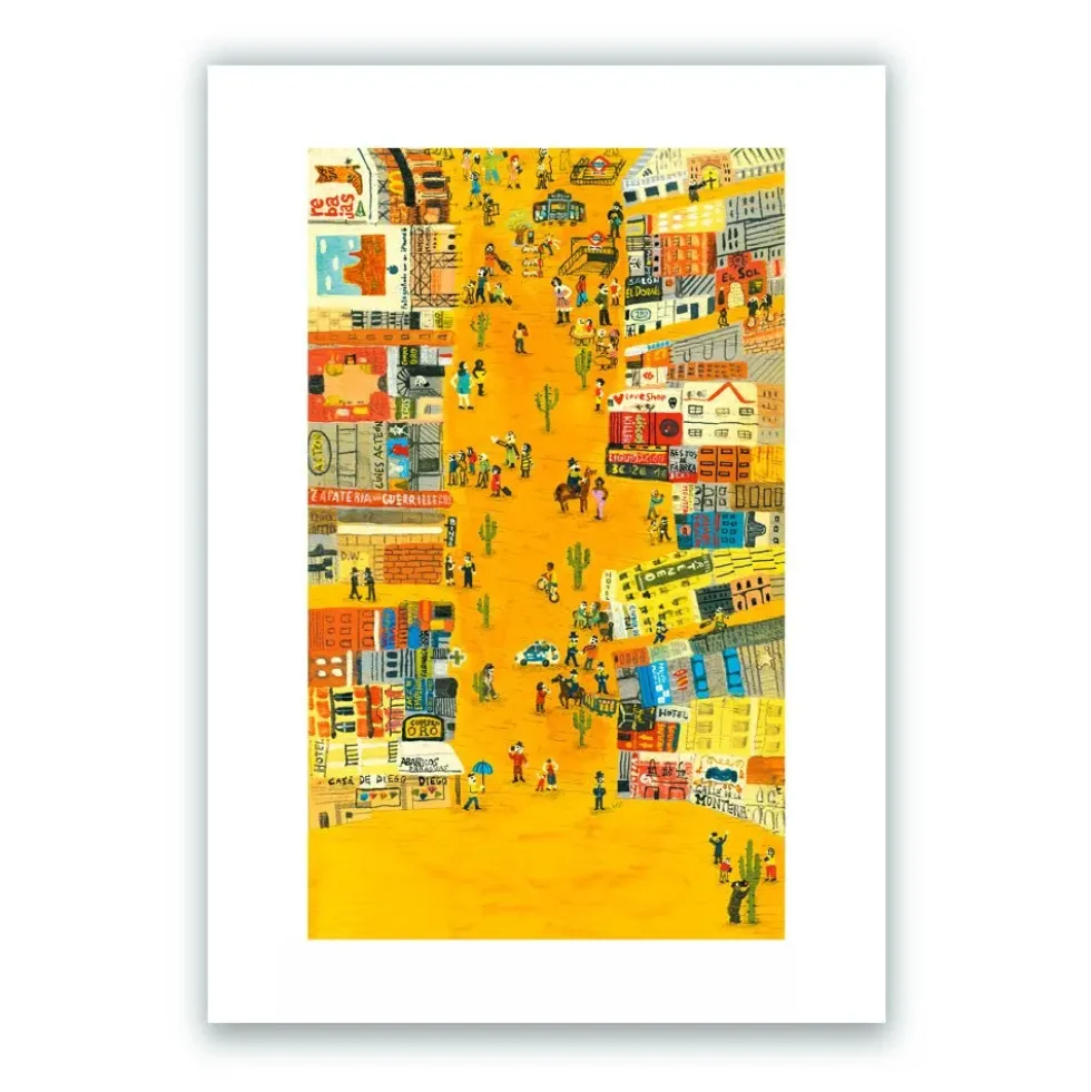 Far West Montera Giclée Print A4
