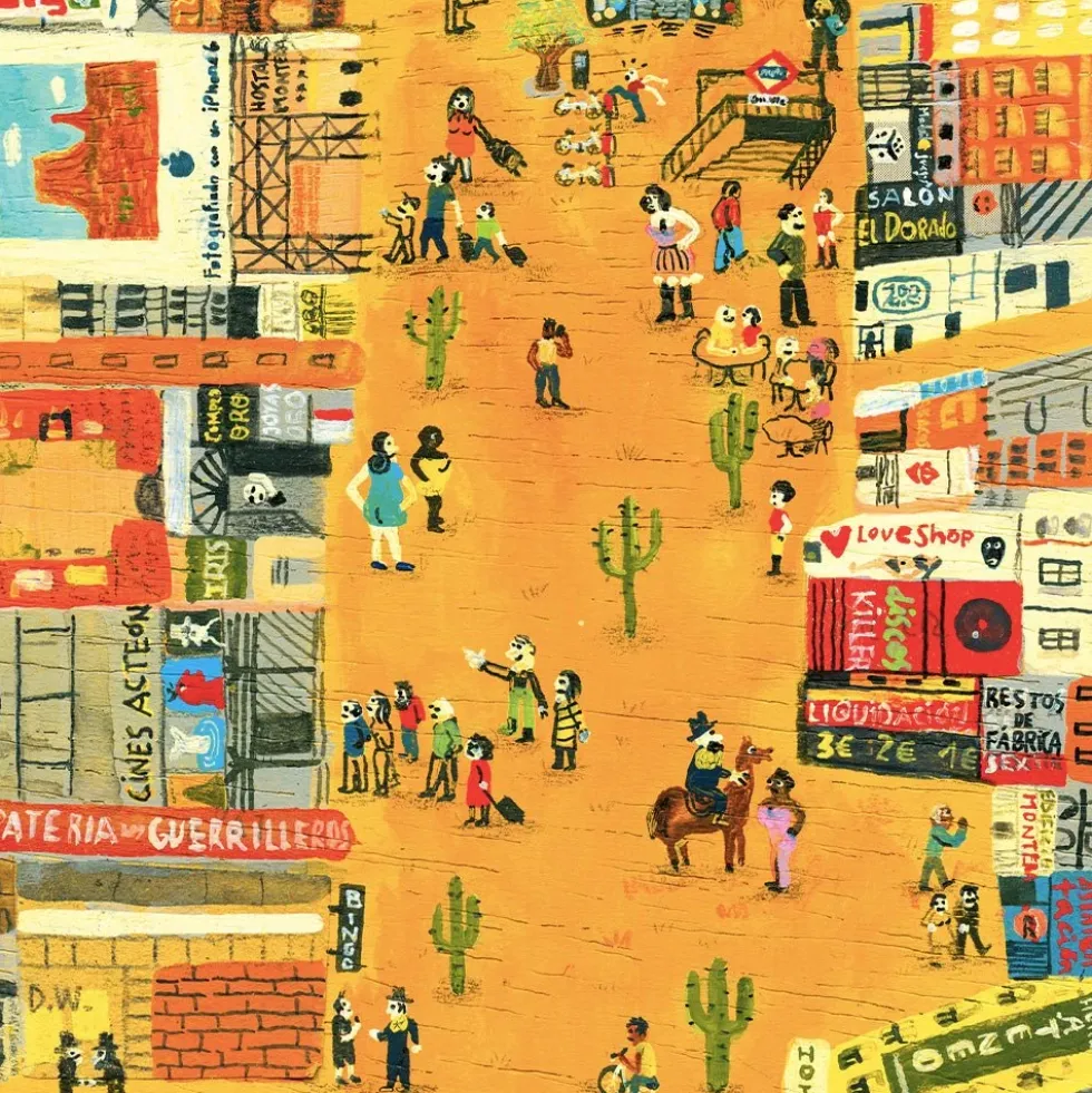 Far West Montera Giclée Print A4