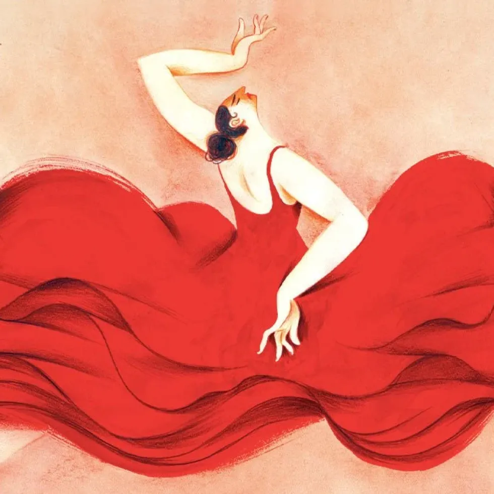 Flamenca Ella Giclée Print A5