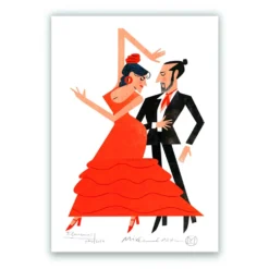 Flamencos Fine Art Print