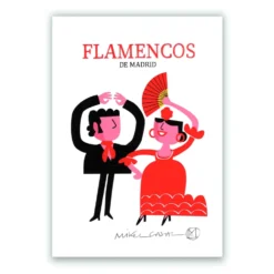 Flamencos Letras Giclée Print