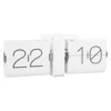 Flip Clock No Case White
