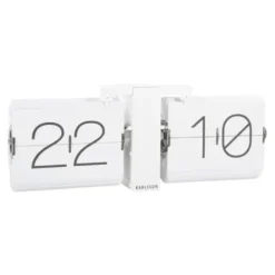 Flip Clock No Case White