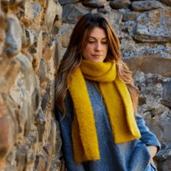 Foulard Mohair Ecru 018 18x170