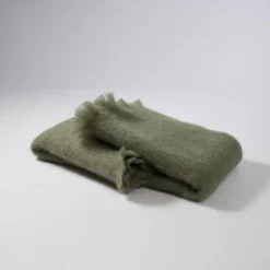 Foulard Mohair Olive Green 604 18x170