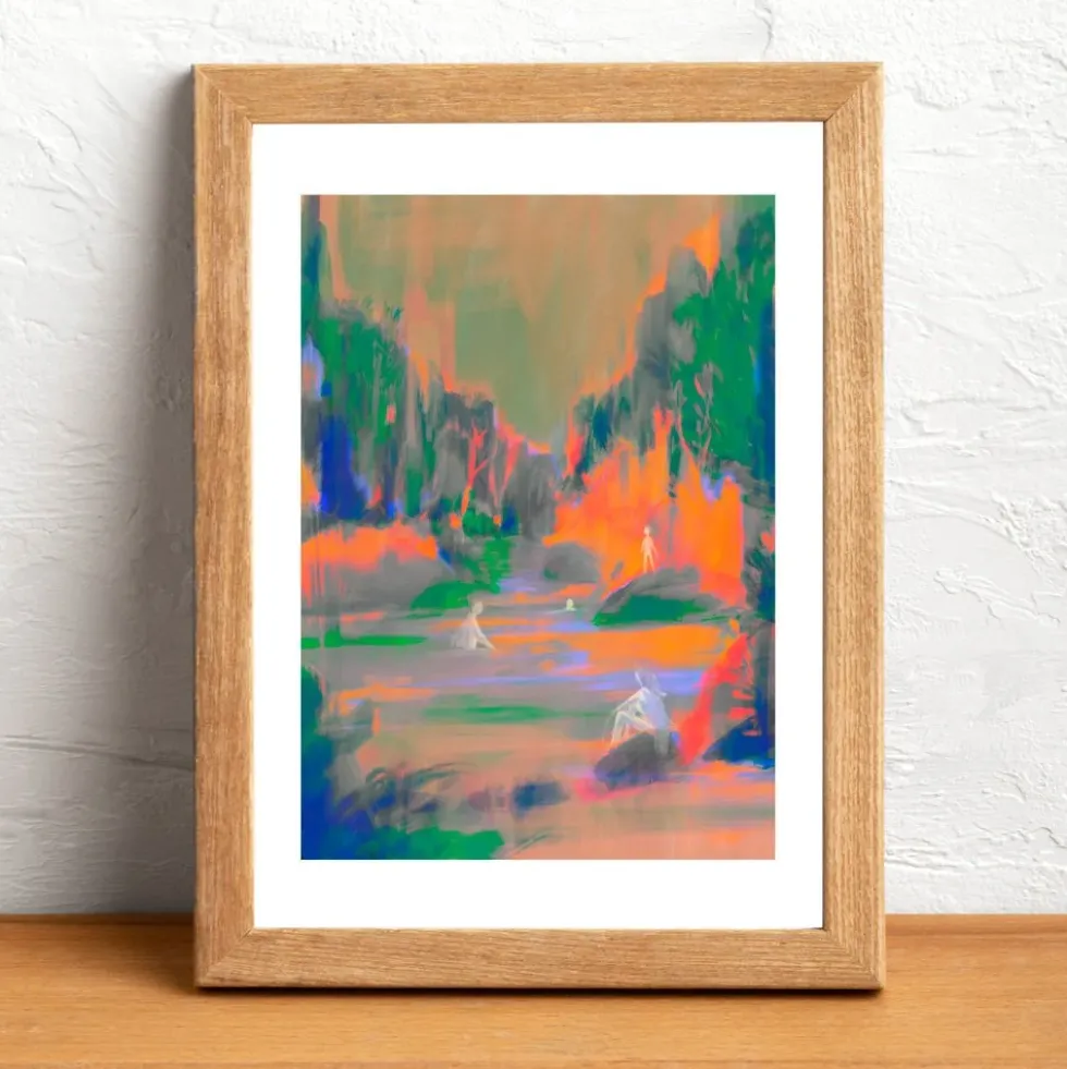 Four of Us Giclée Print A4