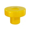 Foza Table Lamp with Colored Glass and Retro Style - Yellow