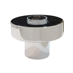Foza Table Lamp with Colored Glass and Retro Style - Chrome