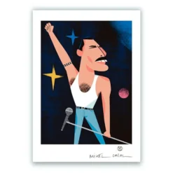 Freddie Mercury Giclée Print A5