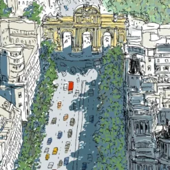Fuente de Cibeles - Puerta de Alcalá Giclee Print