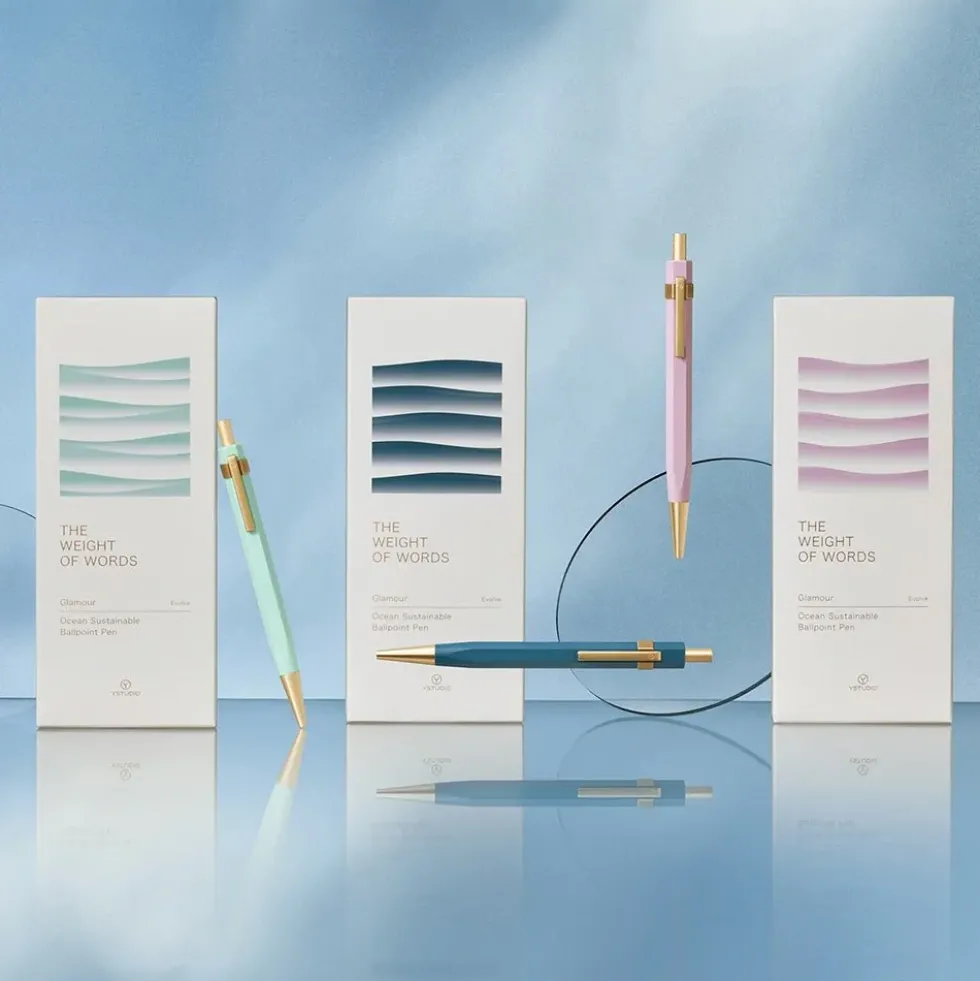 Glamour Evolve Ocean Sustainable Ballpoint pen Evening Purple