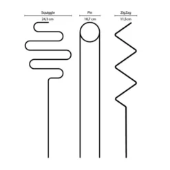 Golden Plant Stake ZigZag
