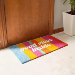 Good Vibes Inside Doormat
