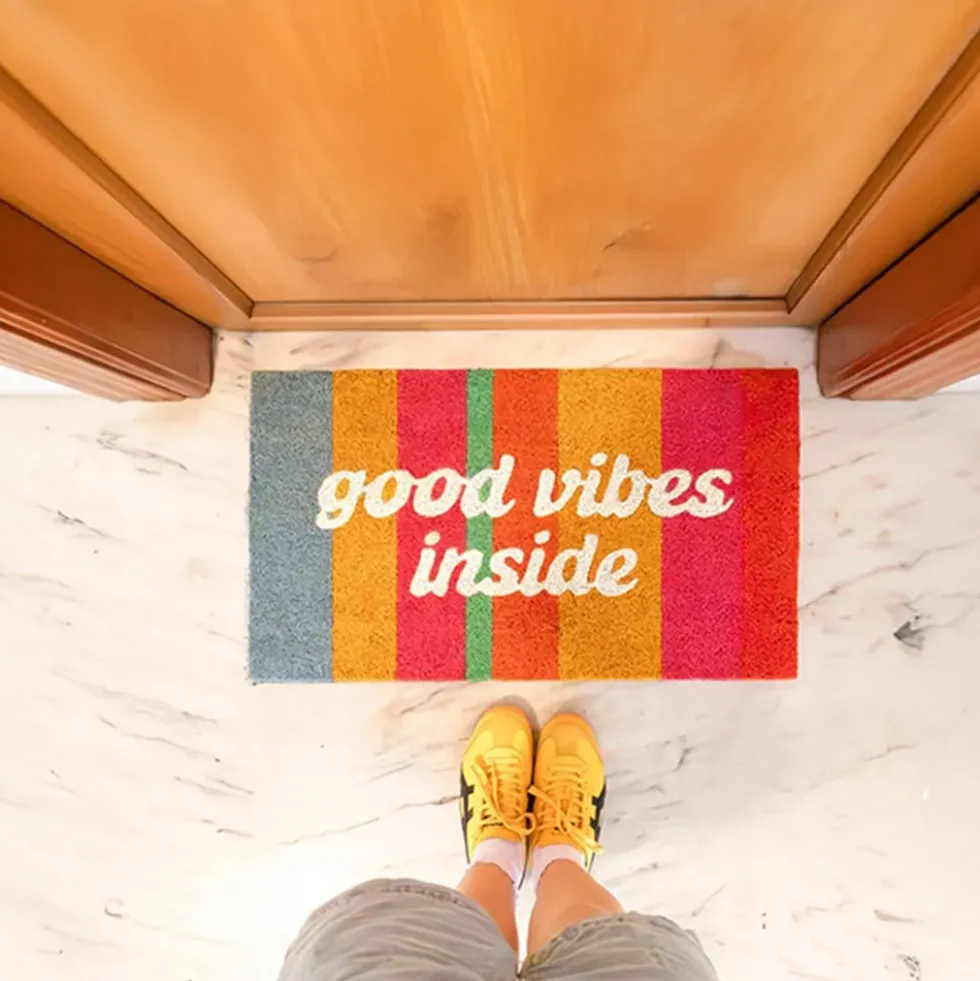 Good Vibes Inside Doormat