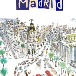 Gran Vía, edificio Metrópolis Letras Giclée Print