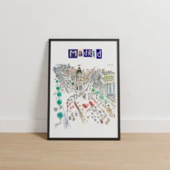 Gran Vía, edificio Metrópolis Letras Giclée Print