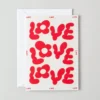 Greeting Card Love Love Love