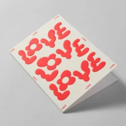 Greeting Card Love Love Love