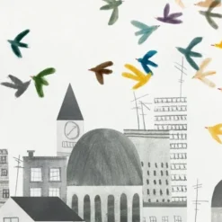 Grey City Giclée Print