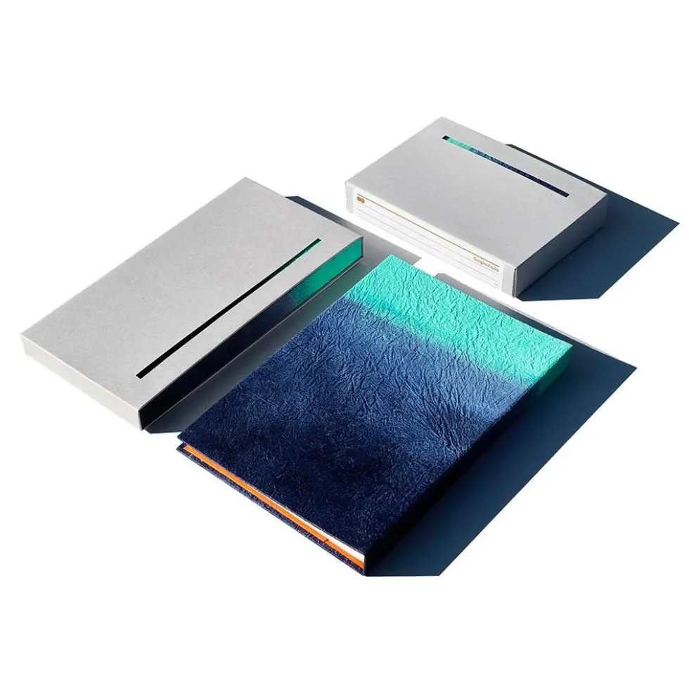 Gugimfolio Navy Mint Edge A6 Plain