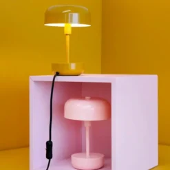 Haipot Pink Rechargeable LED Table Lamp