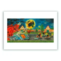 Halloween Giclée Print A3