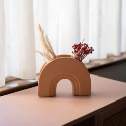 Handmade Nordic Beige Vases Dodeca