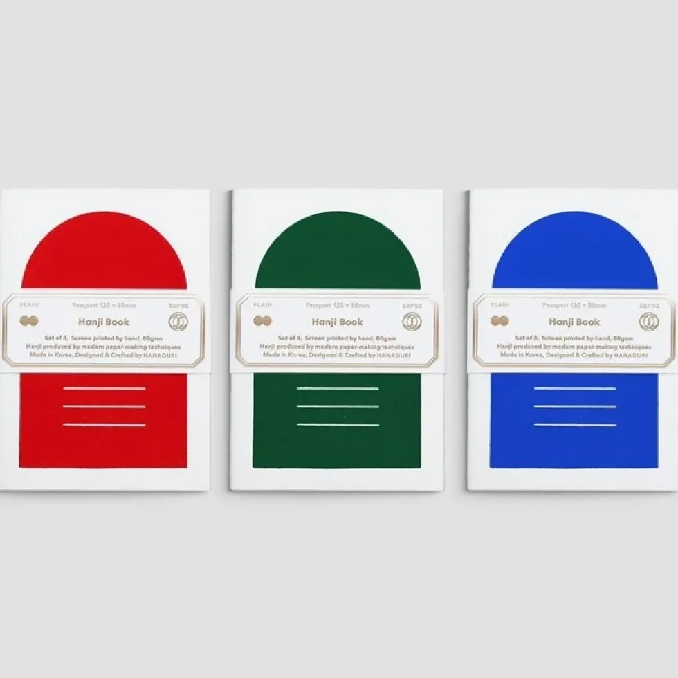Hanji Book Passport 3pcs/set Blue