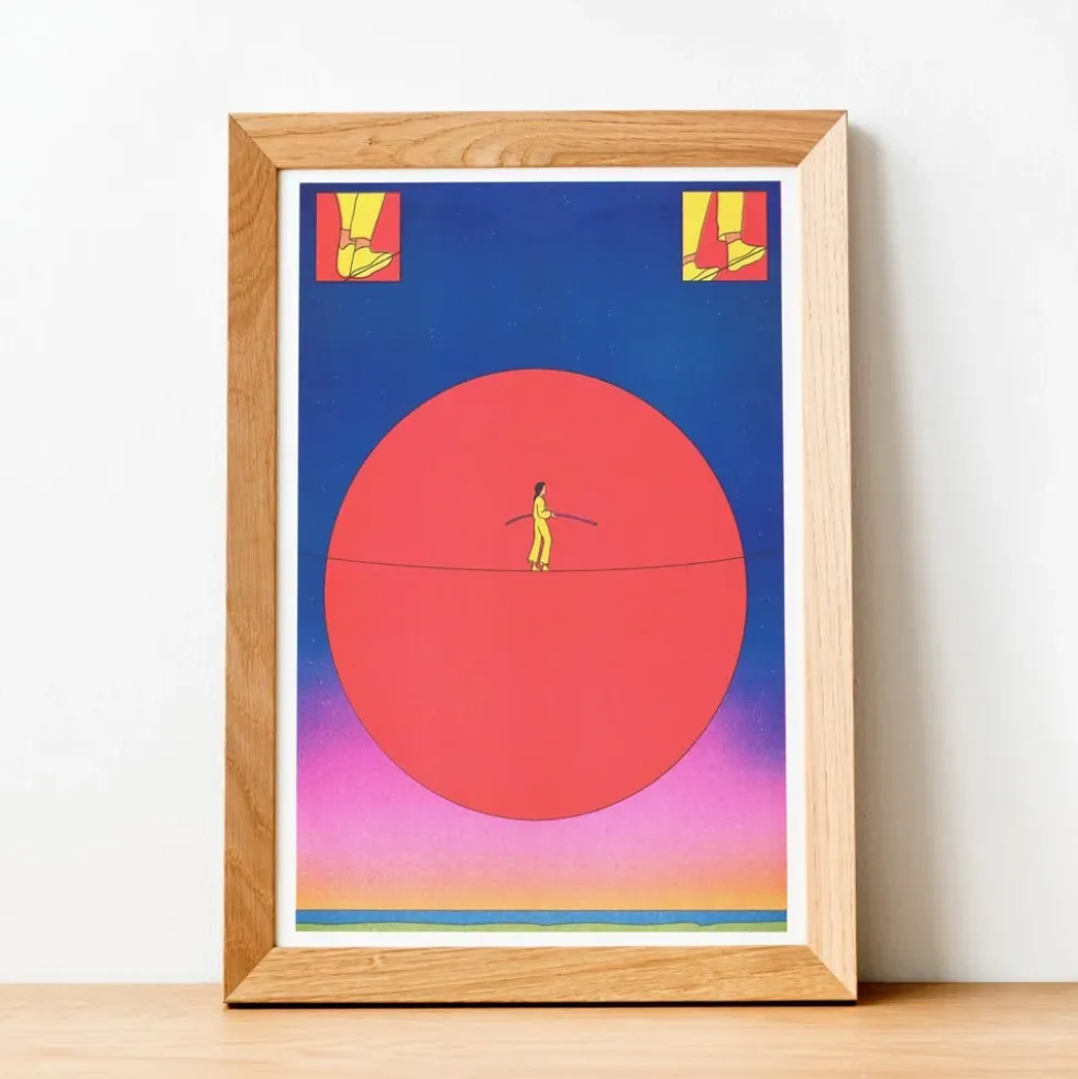 If You Could, Would You Choose To See The Future? - María Medem Risograph A3