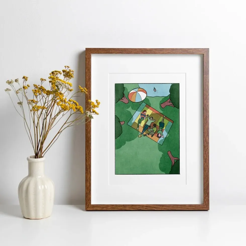 In the Park Giclée Print A5