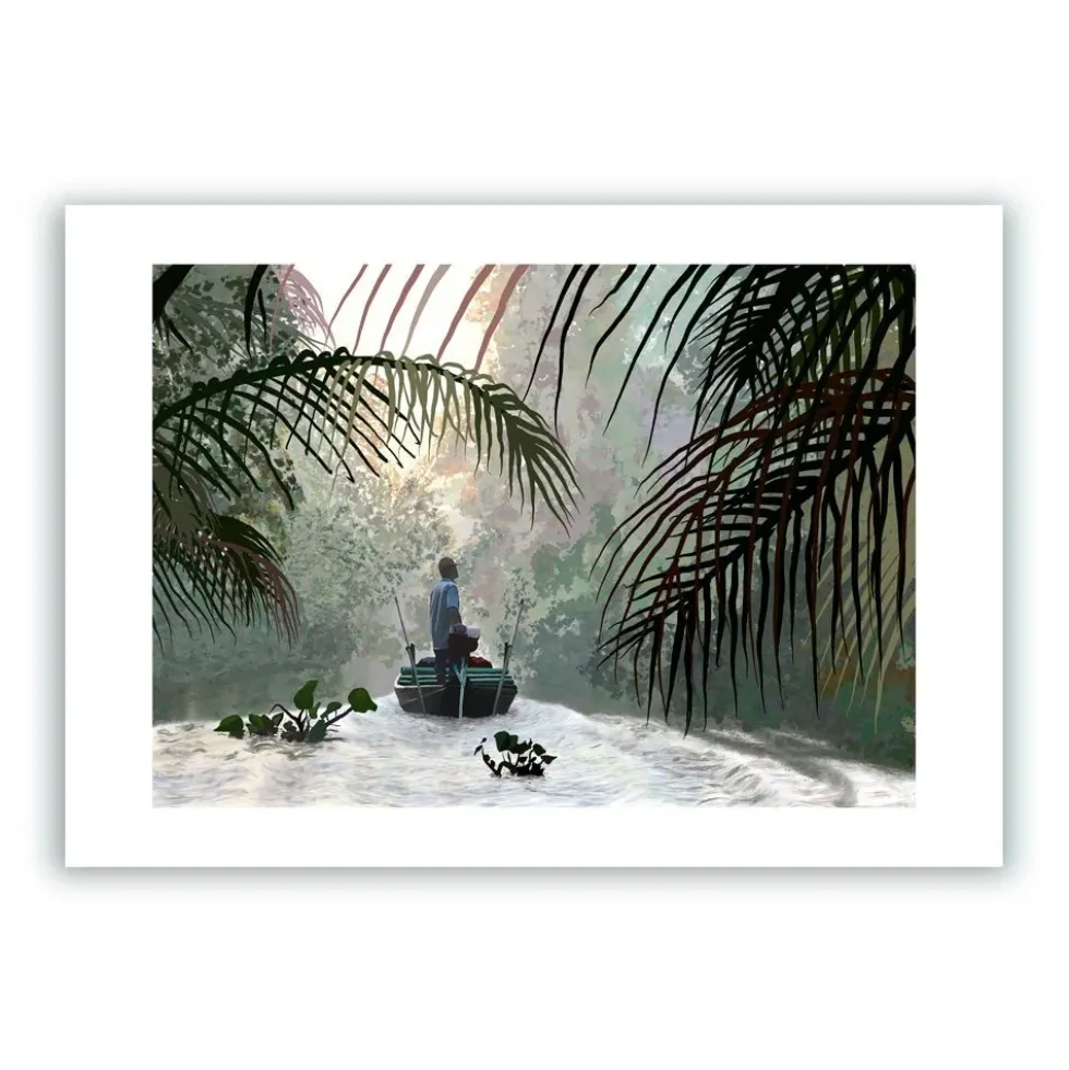 Into the Jungle - Mekong River Giclée Print