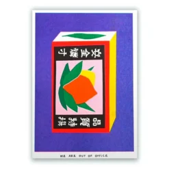 Japanese box of matches Risograph