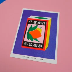 Japanese box of matches Risograph