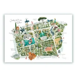 Jardines del Buen Retiro Giclée Print